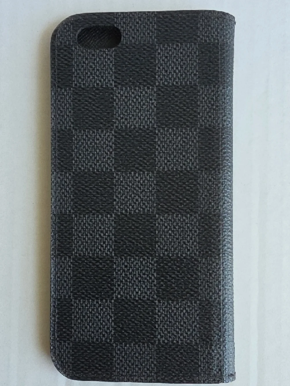 Louis Vuitton Black Textured Folio Card Wallet